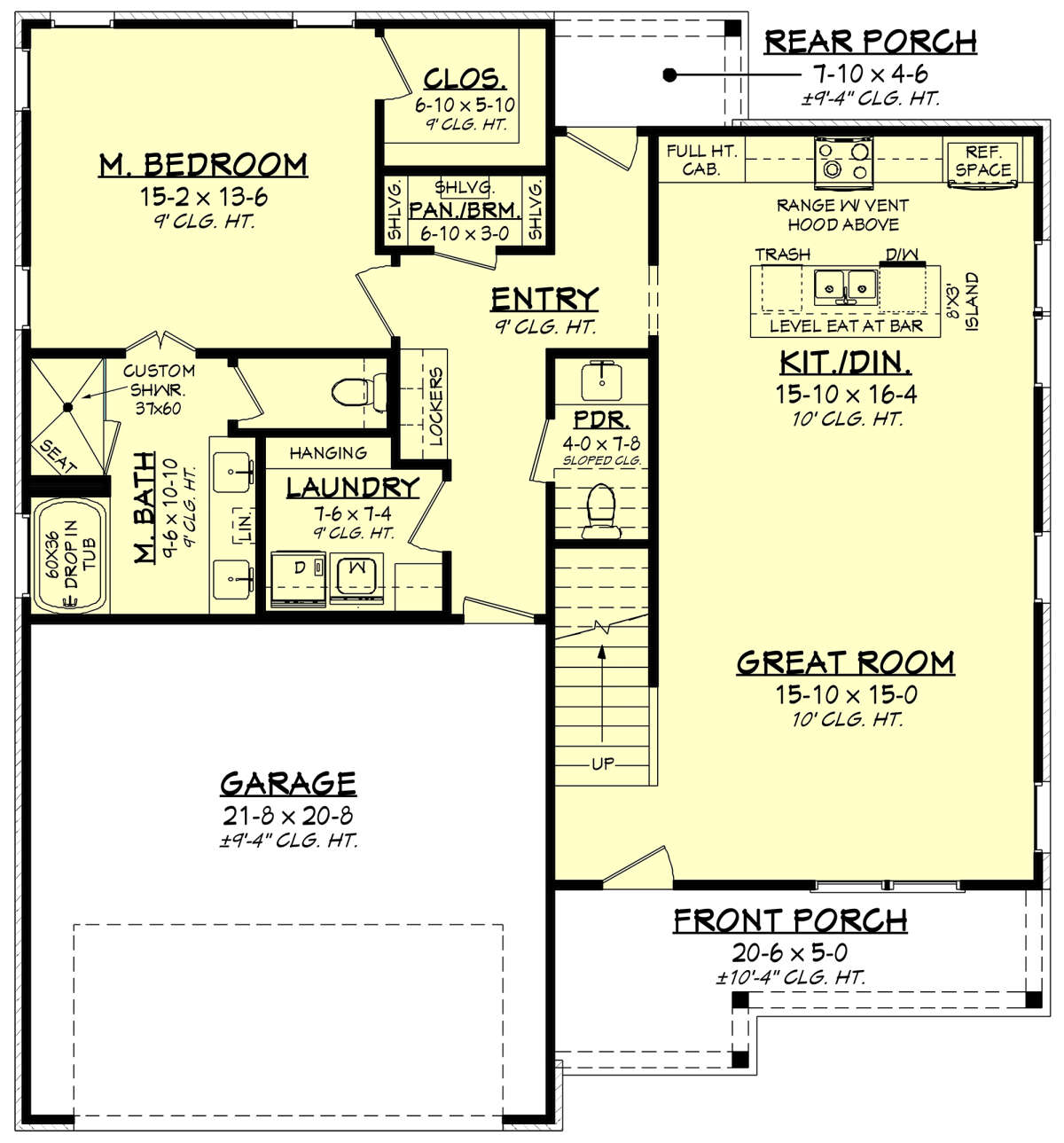 Image of The Artisan main level floor plan