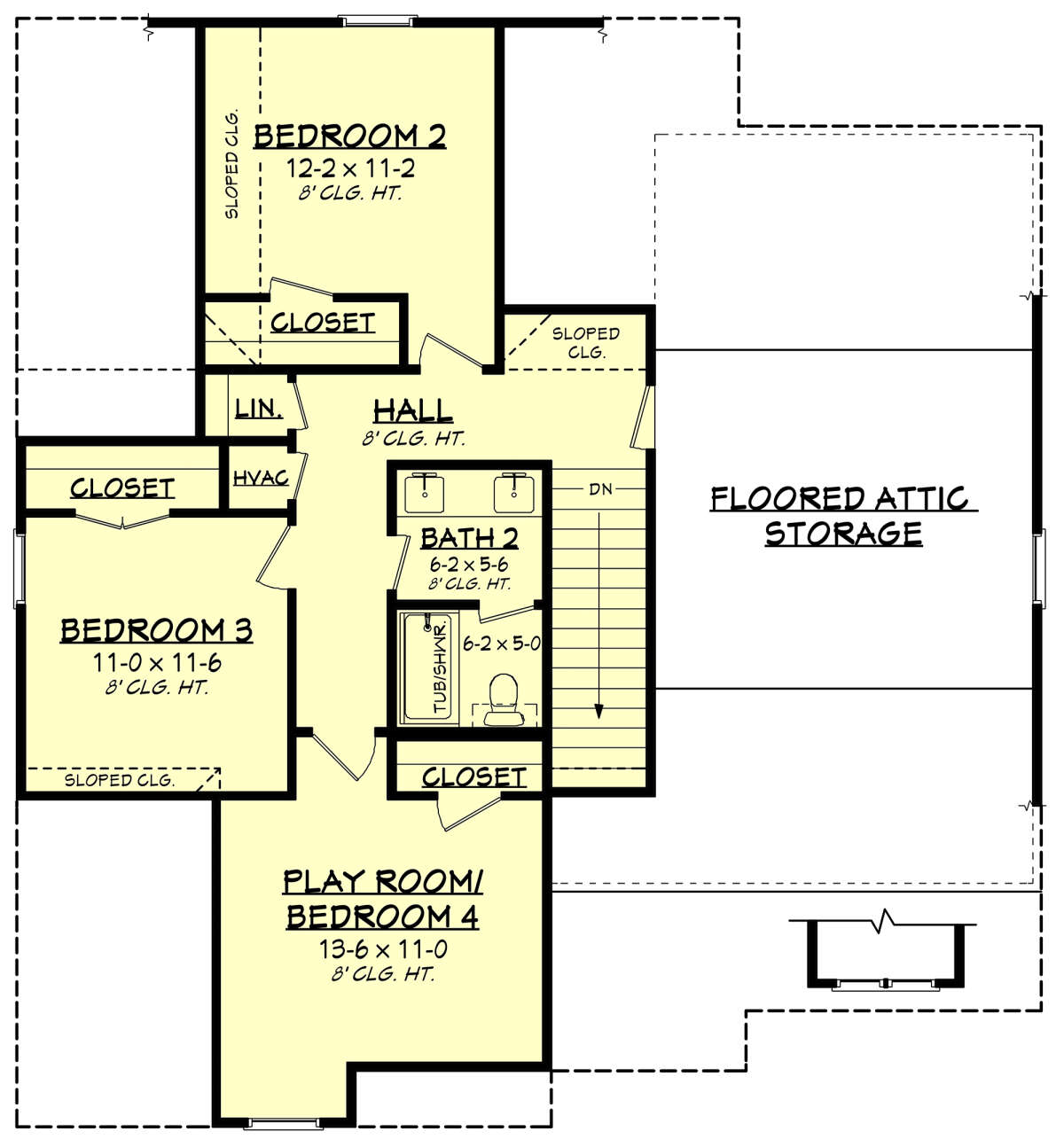 Image of The Artisan second level floor plan