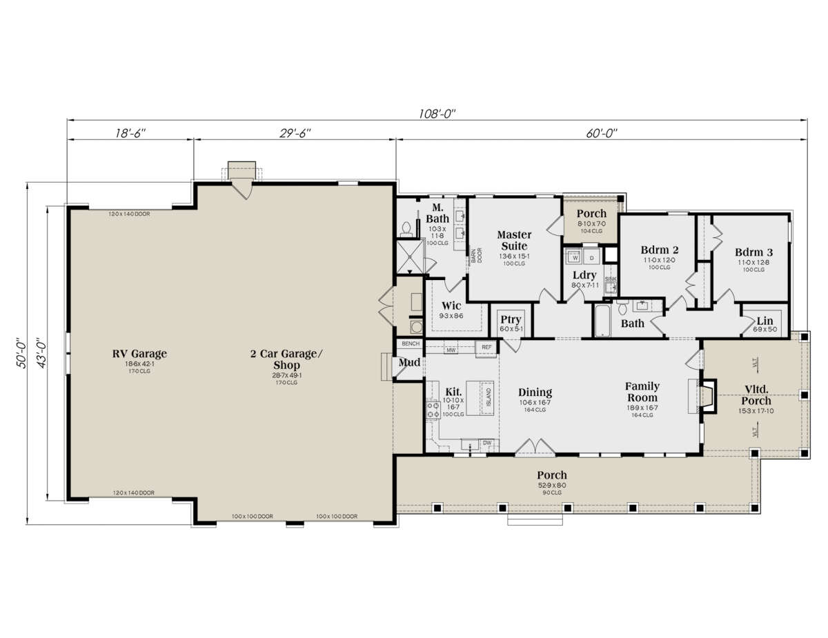 Image of The Homestead floor plan.