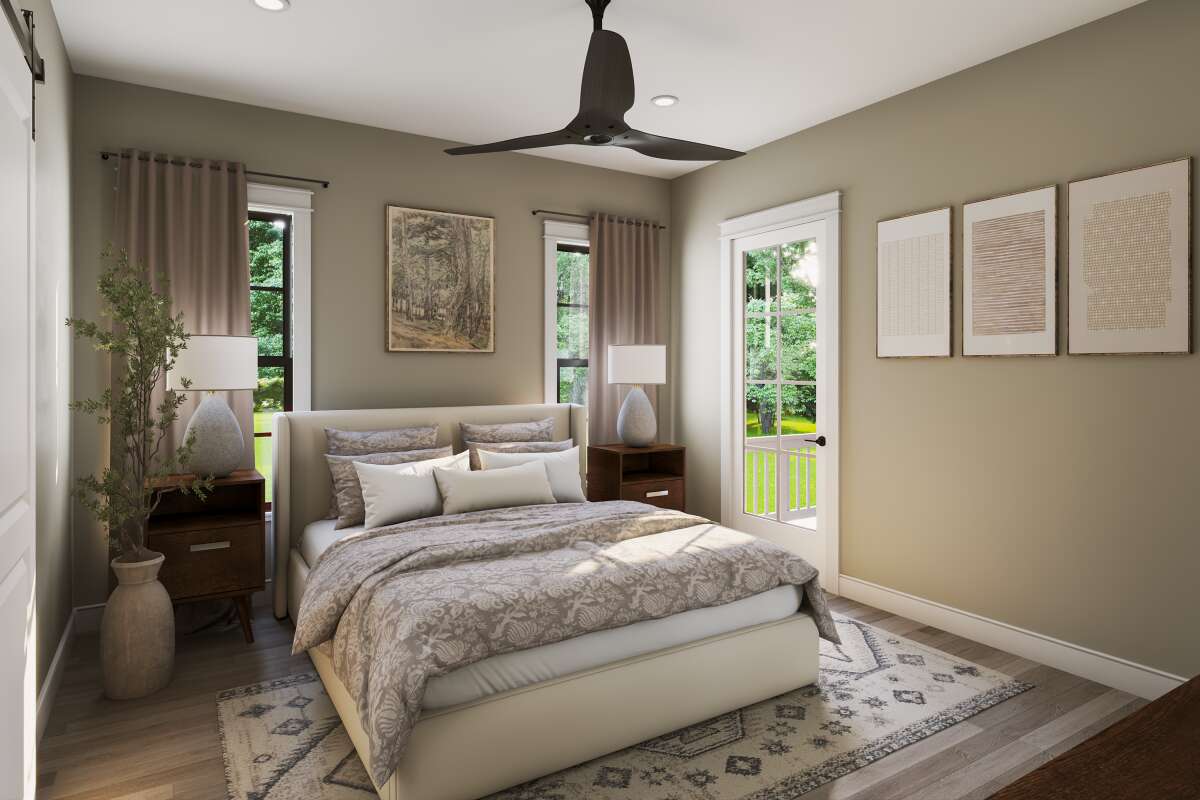 Image of The Homestead interior bedroom space.