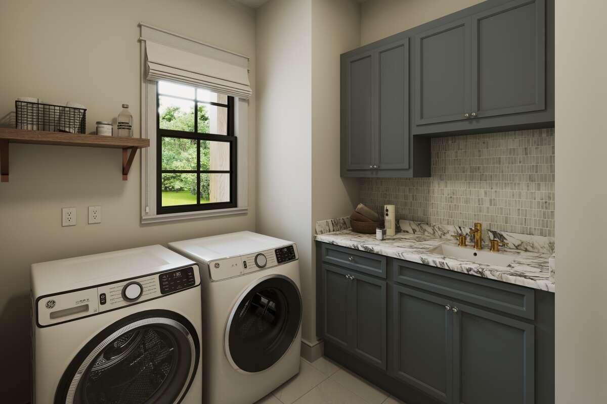 Image of The Homestead interior laundry and mudroom.